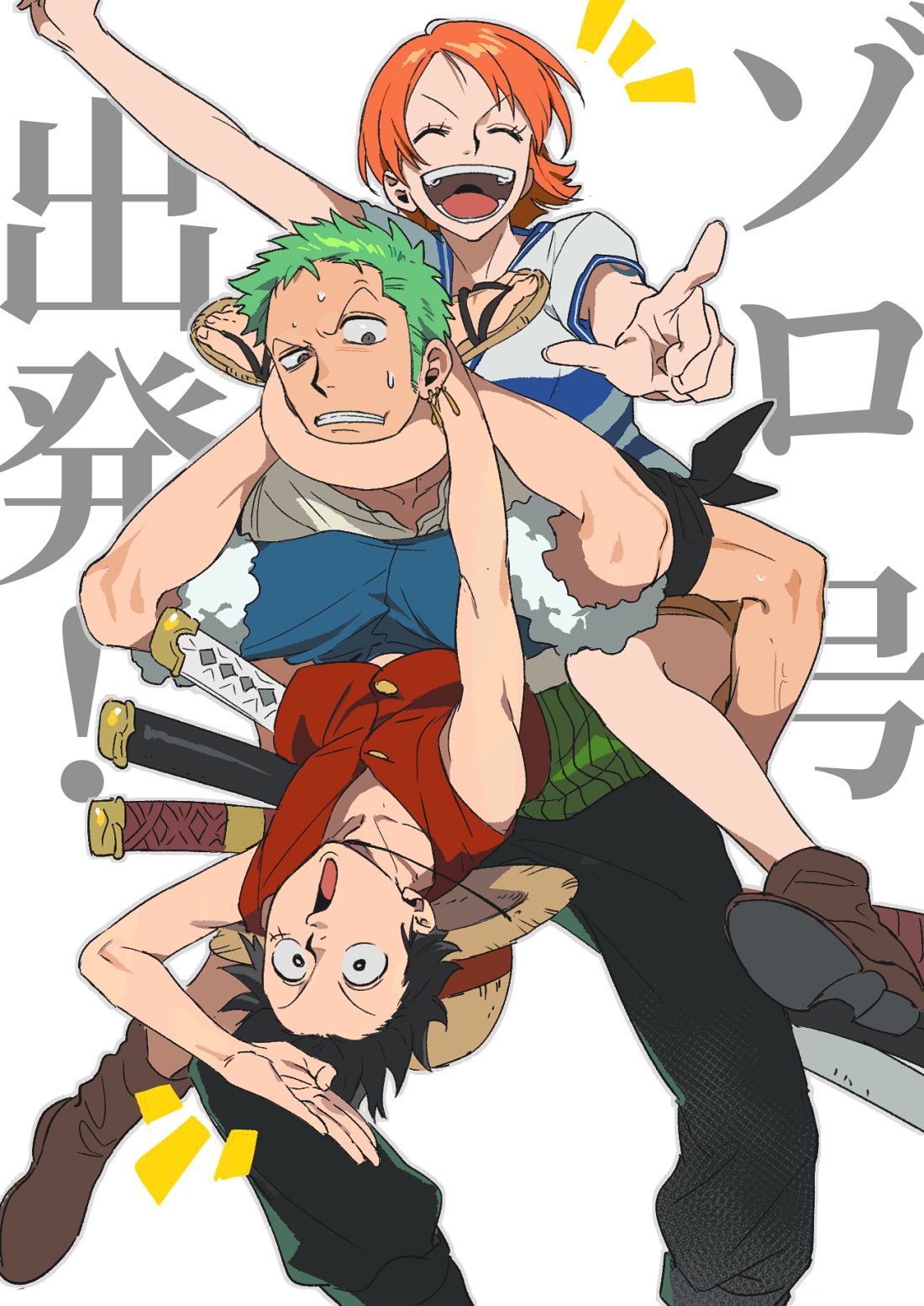 One Piece Nami, Monkey D. Luffy, Roronoa Zoro